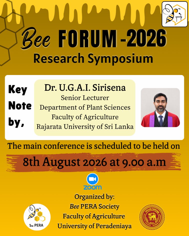 Bee PERA Society Symposium Flyer